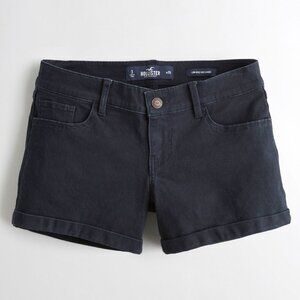 HOLLISTER Low Rise Twill Midi Shorts Navy Blue Size 3 (W 26)